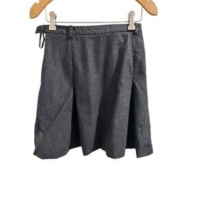 👗 2/$30 👗 J. Crew Womens Charcoal Wool Pleated Skirt Size 6